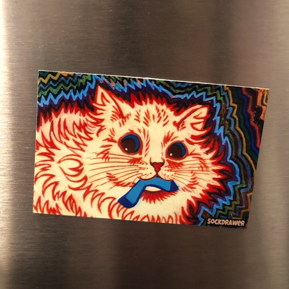 Sockedelic Cat Magnet